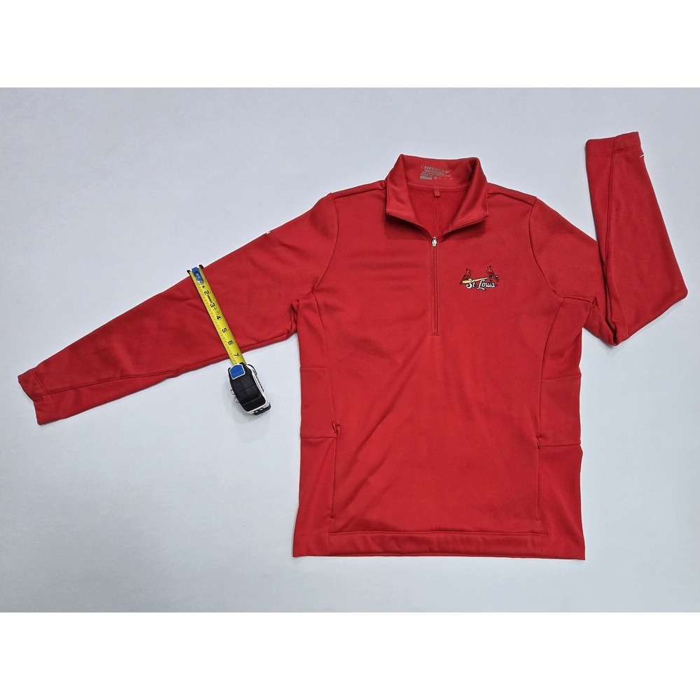 Nike Golf St Louis Cardinals Red Therma-FIT Quarter Zip Pullover Mens XL - Picture 16 of 16